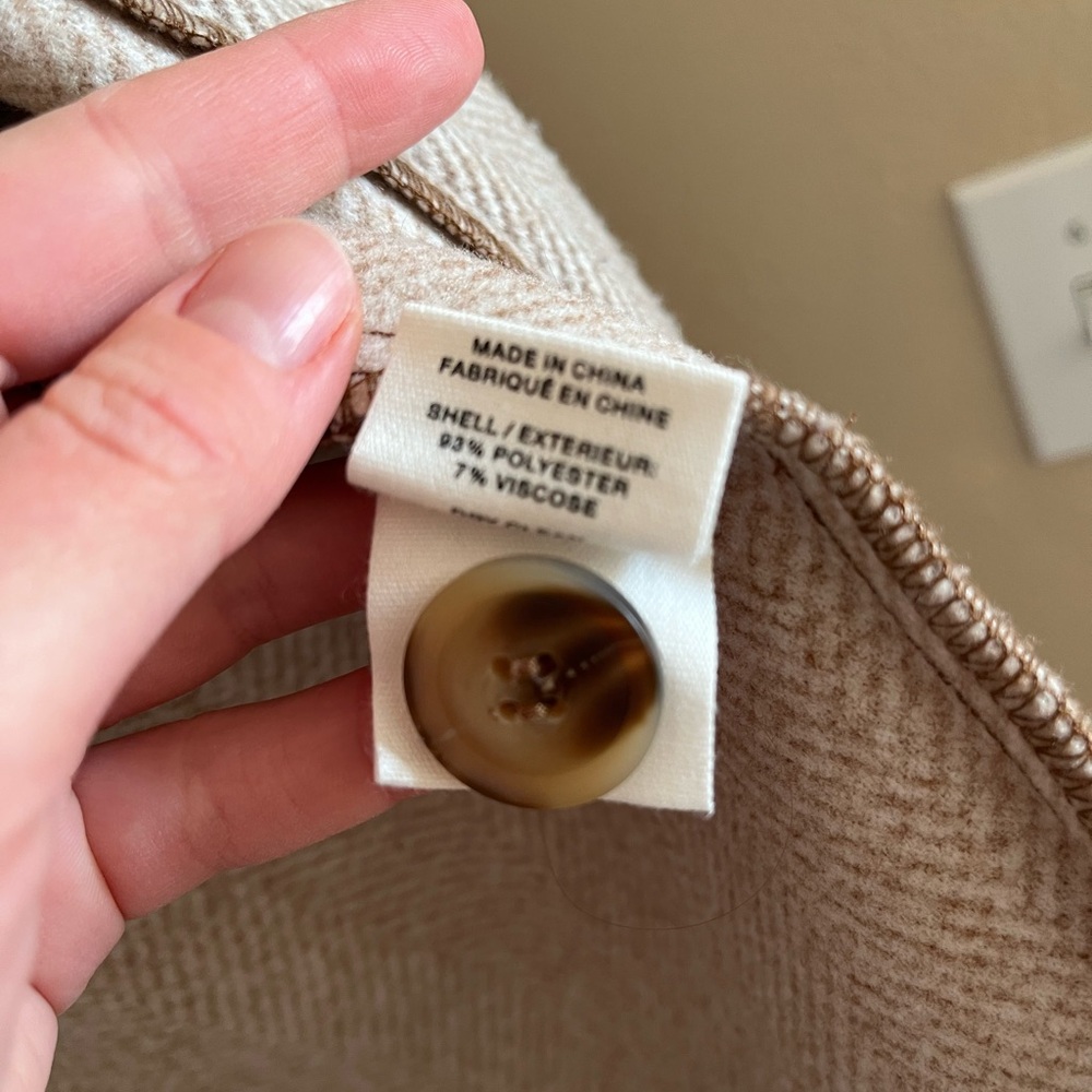 Beige Fall Coat Small Jacket Anthropologie - image 4